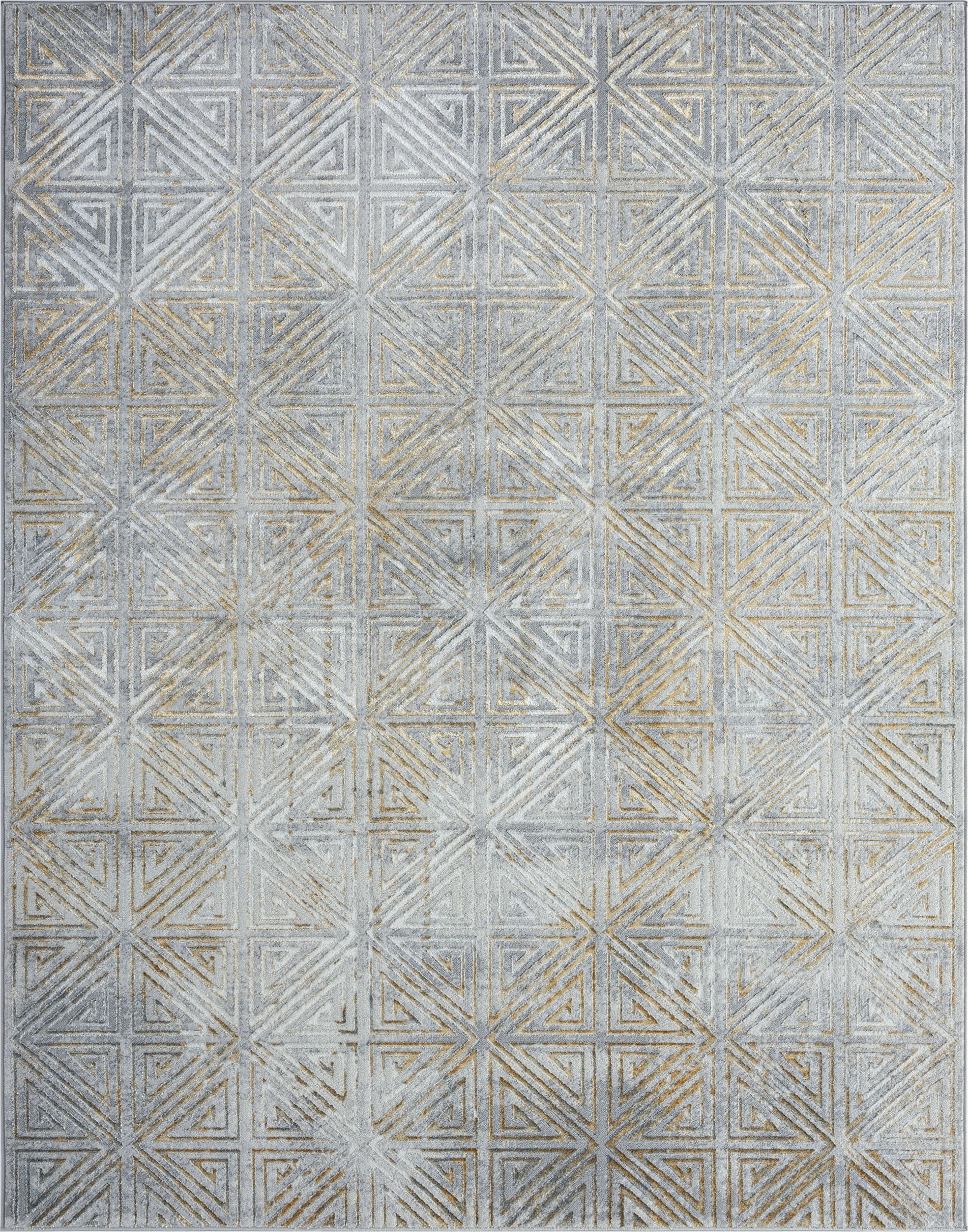 Contemporary 5x8 Area Rug (5'3'' x 7'3'') Abstract Beige, Cream Living Room Easy to Clean