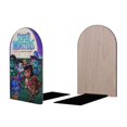 thumbnail image 2 of Súper Monstruos Sujetalibros decorativos temáticos, tope para estantería con base antideslizante, uso dual para hogar y oficina - 2 piezas, 2 of 6