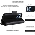 thumbnail image 4 of navor Detachable Magnetic Wallet Case Compatible with iPhone 13 Pro [6.1 inch] [Folio], RFID Protection Kickstand -Black, 4 of 7
