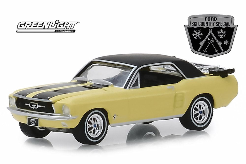 Greenlight 1/64 1967 Ford Mustang Coupe Ski Country Winter Park Turquoise 30154 for sale online 