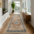 thumbnail image 3 of KUETH 2'x7' Area Rugs for Living Room, Non Slip Machine Washable Vintage Indoor Rug, Low Pile Print Rug for Bedroom Dining Room Home Office, 3 of 7