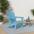 thumbnail image 2 of VOUA Folding Adirondack Chair, HDPE Plastic Patio Chairs Perfect for Outdoor, Lawn, Garden, Deck, Outside, Light Blue, 2 of 7