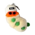 thumbnail image 1 of Guardurnaity LLavero de gusano de pulgada, colgante de oruga de peluche, bonito adorno de dibujos animados, bolsa Kawaii, bola colgante para mujer, Ropa, zapatos y accesorios Miscelánea Amarillo Crema, 1 of 6