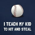 thumbnail image 3 of CafePress - Hit And Steal Baseball T Shirt - Men's Classic Graphic Cotton T-Shirt, 3 of 4