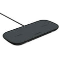 thumbnail image 2 of mophie Dual Universal Wireless Charging Pad - 10 Watt Works with Qi-Certified Devices Fast Charge for Samsung Galaxy Google Pixel Apple iPhone Apple AirPods and Extra USB-A Port for Apple Watch, 2 of 5