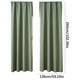 thumbnail image 2 of Cortina lista para usar Green 135*260cm, 2PCS, Cortinas de aislamiento térmico, Ahorro de energía, Dormitorio y cocina, Cortinas sólidas escandinavas de color de seda, 2 of 2