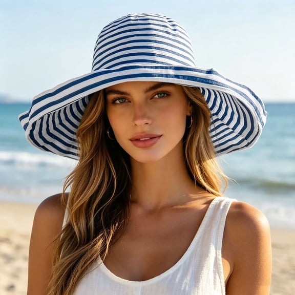 Wide Brim Sun Hat Packable Travel Cap for Women Men Beach Outdoor UPF