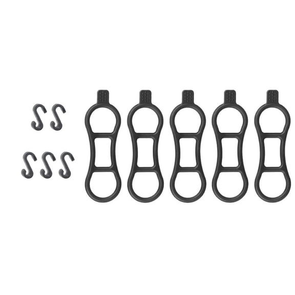 Universal Bike Silicone Strap Bandage Perfect For Various Bike Accessories A 5Pcs Fangkenuo
