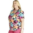 thumbnail image 4 of Cherokee Prints Scrubs Top For Women V-Neck Print CK703, 4 of 5