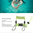 thumbnail image 4 of Diving Hook Rope Stainless Steel Flexible Anti Lost Diving Camera Rope Diving Reef Hook Spring Rope Green, 4 of 4
