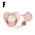 thumbnail image 1 of DPTALR Baby Pacifier 26 Letter Name Initial Clip Silicone Infant Nipple Bling Newborn Pacifier, 1 of 5