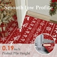 thumbnail image 5 of BERTHMEER 8'x10' Christmas Area Rugs for Living Room Bedroom Kitchen Rugs Non Slip Office Dining Room Farmhouse Modern Washable Rugs Carpets,Red White, 5 of 6