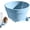 Blue, variant on Hanging Elevated Pet Food Bowl, Spill-Resistant, for Kennel and Crate