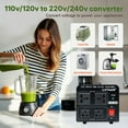 thumbnail image 2 of LVYUAN 3000 Watts Peak Voltage Converter Transformer Step Up/Down 110V to 220V / 220V to 110V Circuit Breaker Protection, 2 of 14