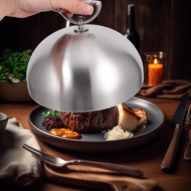 unbranded Para Plato De De Acero Inoxidable Para Buffets Y Cenas Con Y Duradero