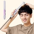 thumbnail image 1 of Plancha de pelo para uso doméstico, flequillo, rizador, rizos rectos, se puede usar con portapapeles, hombres y mujeres, rizador de pelo liso, tabla de planchar, rizador, 1 of 5