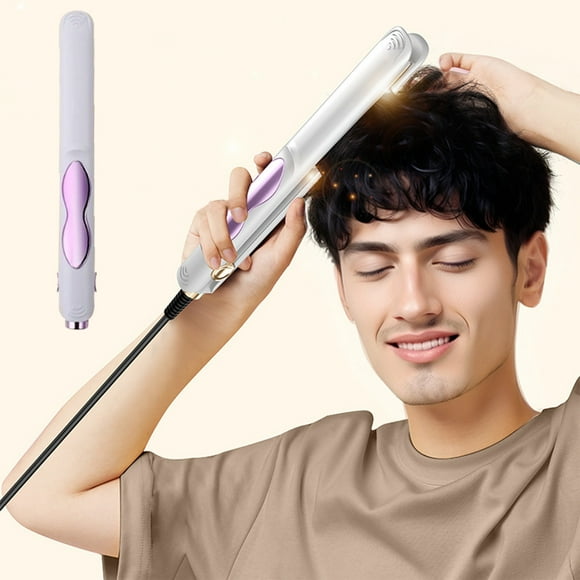 onlyliua para El Hogar Plancha de Pelo para Uso Doméstico, Rizador de Flequillo, Rizos Rectos, Se Puede Utilizar con Portapapeles, para Hombres y Mujeres, para Rizar El Cabello Liso, Tabla de Plancha