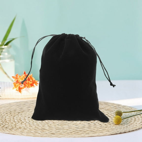 WHAMVOX 6 Pcs Jewelry Bags Velour Storage Delicate Compact Travel