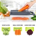 thumbnail image 5 of 12-in-1 Heavy Duty Vegetable Cutter, Manual Mandoline Slicer/Stainless Steel Blades/Onion Dicer, Veggie Slicer with Container, 5 of 9