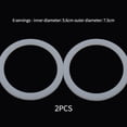 thumbnail image 3 of Mosiee 2Pcs For 2/4/6/9 Cup Silicone Sealing Ring Gaskets Sealing Ring Moka Pot Coffee Maker Filter Accessories Kitchen Accessory, 3 of 6
