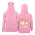 thumbnail image 4 of Fshinging Boys Girls Balaclava Hoodies & Sweatshirts For Kids Letter Print Half Zip Pullover With Pocket Thumb Hole Long Sleeve Fall Winter Clothes, 4 of 6