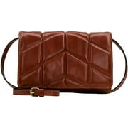 Patricia Nash Penley Quilted Leather Crossbody Cinnamon