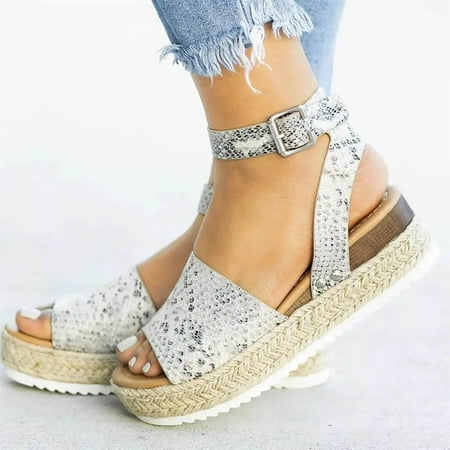 

Bxzhiri Foreign Trade Large Size Platform Casual Women s Shoes Summer Europe And The United States Large Size Solid Color Slip-on Toe