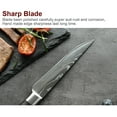 thumbnail image 4 of 5 inch Stainless Knife Steak Knife Damascus Pattern With Nonslip Handle, 4 of 7
