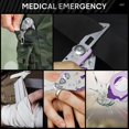 thumbnail image 5 of Tijeras de emergencia con cortador de correa y rompevidrios, alicates plegables de acero inoxidable, rescate para acampar al aire libre, 5 of 5