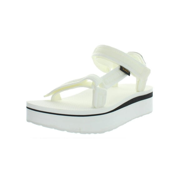 Teva Women's Flatform Universal Mesh Print Bright White - 1102451-BRWH