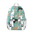 thumbnail image 3 of Chihuahua and Flower Florals Backpack for School,Cute School Bag,Schoolbag with Adjustable Shoulder Straps & Padded Back,15"x11.42"x5.5", 3 of 6