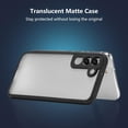 thumbnail image 4 of Matte Case Compatible with Samsung Galaxy S22 Case,Slim Translucent Frosted Case Cover Hard PC Back Military Drop Protection Phone Case Skin-Friendly Case for Girls&Boys,Black, 4 of 8
