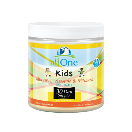 allOne Kids Multiple Vitamin & Mineral Powder | Once Daily Multivitamin Powder for Children w/Whole Food Rice Base | Sugar Free, Vegan | 30 (Best Whole Food Multivitamin For Kids)