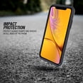 thumbnail image 6 of FINCIBO Brushed Card Wallet Hybrid Case Slim Hard Layer Armor Cover for Apple iPhone XR 6.1", Silver, 6 of 7