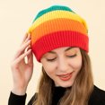 thumbnail image 4 of Gorros para mujer Invierno Ligero Niñas Gorro de punto con puños Suave y cálido Gorro MFZFUKR CPB-ZRF454, 4 of 5