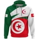 thumbnail image 5 of Sudadera con capucha y estampado de bandera de Argelia DZ vintage para hombre, estilo hip hop, con personalidad, a la moda, de manga larga, 5 of 5