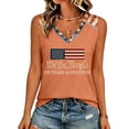 thumbnail image 5 of 4Th of July Shirts Women Summer Sleeveless Tops Funny Ladies V Neck Patriotic Tshirts American Flag Graphic Tees, 5 of 5