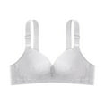 thumbnail image 2 of Summer Akafmk Plus Size Womens Bras,Push Up Bras for Women,Women's Large Breasts Small Bras Large Cup Sizes Chaoshan Women's Underwear Thin Styles Summer Without Steel Rims Gray XXL, 2 of 2