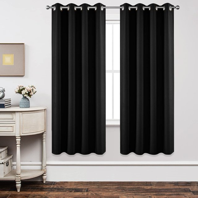 Juego de cortinas opacas Joydeco, 183 cm de longitud, 2 paneles