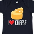 thumbnail image 4 of Inktastic I Love Cheese Funny Cheese Lover Boys or Girls Baby Bodysuit, 4 of 5
