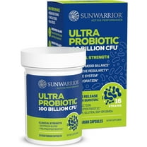 Sunwarrior Active Performance Ultra Probiotic Capsules for Gut Health, 100 Billion CFU, 30 Count