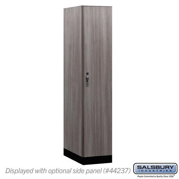 Salsbury Industries 15-41164SW 15 in. Wide Premier Wood Locker - Single Tier - 1 Wide - 6 ft. High - 24 in. Deep - Skyline Walnut - Hasp