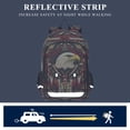 thumbnail image 5 of FORMRS School Backpack 17" Student Travel Bag with Laptop Compartment, Red Abstract Eagle, 5 of 7