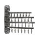thumbnail image 4 of Estante para colgar calcetines, estante para secar ropa, organizador de ropa montado en la pared, estantes de secado para ropa, guantes, lencería, Gris Macarena percha de viaje plegable, 4 of 8