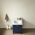 thumbnail image 2 of Shannon 24" Single Sink Bathroom Vanity White Stone Top in Blue No Mirror, 2 of 9