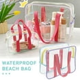 thumbnail image 3 of Large Waterproof Nylon Beach Bag With Side Pocket For Cosmetics Gym And Storage, 3 of 7