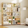 thumbnail image 2 of Gymax 2PCS 6-Tier Bookshelf w/Heavy-duty Metal Frame2 Anti-tipping Kits for Study White, 2 of 10