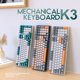 thumbnail image 1 of K3 Mechanical Gaming Keyboard LED Backlight 100 Keys Gamer Mechanical Keyboard USB Charging Wired for Game Laptop PC teclado zhangmengya LED, 1 of 2