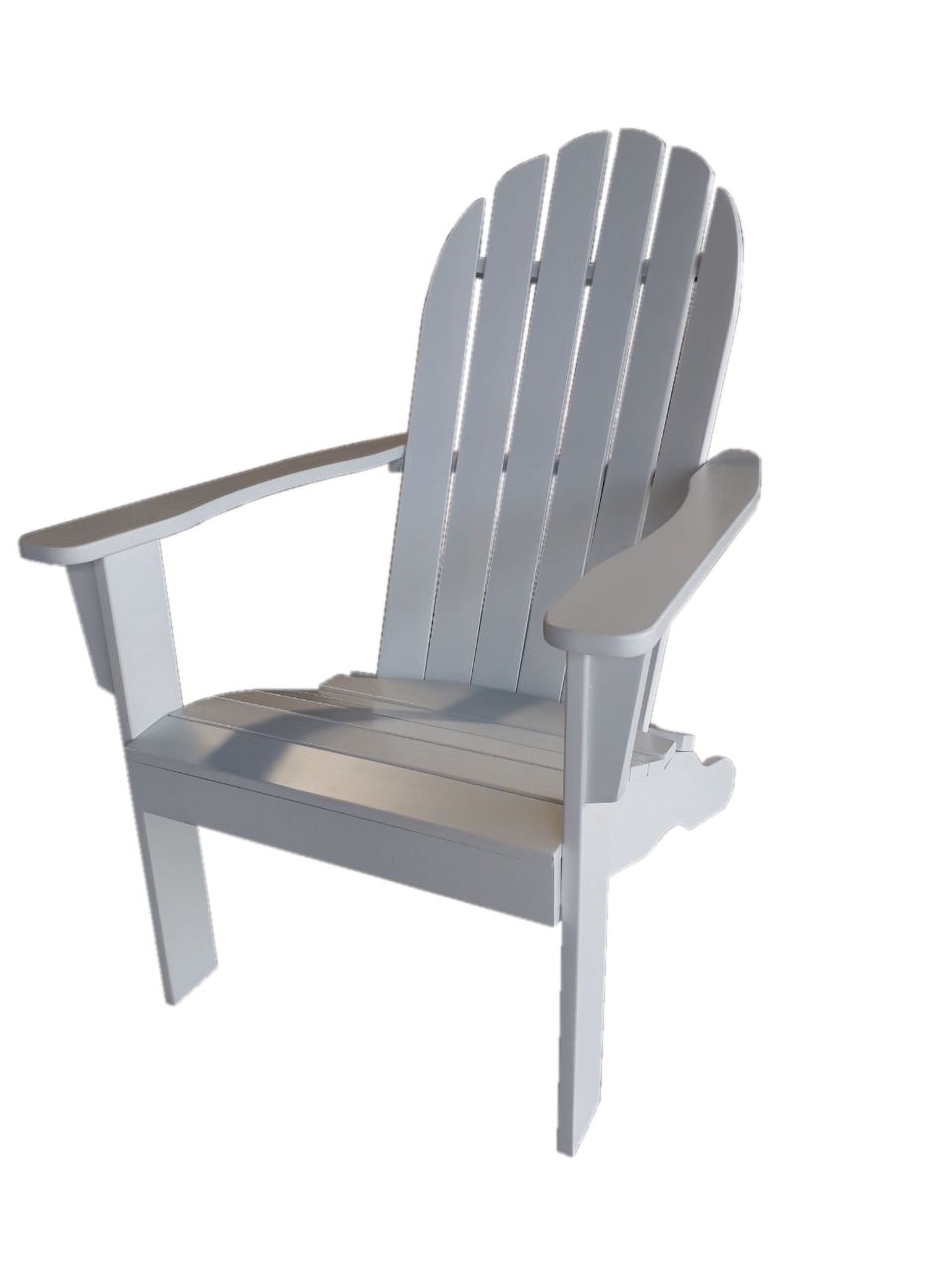 Mainstays Wood Outdoor Adirondack Chair, White Color - image 4 of 8