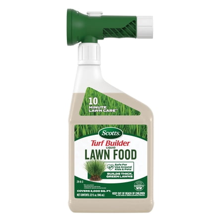 Scotts Turf Builder Liquid Lawn Food, Lawn Fertilizer, For Any Grass Type, 32 fl. oz.